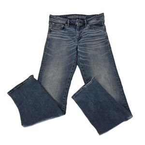 American Eagle AirFlex + Plus Jeans Men's 34x34 Regular Denim Stretch Med Wash